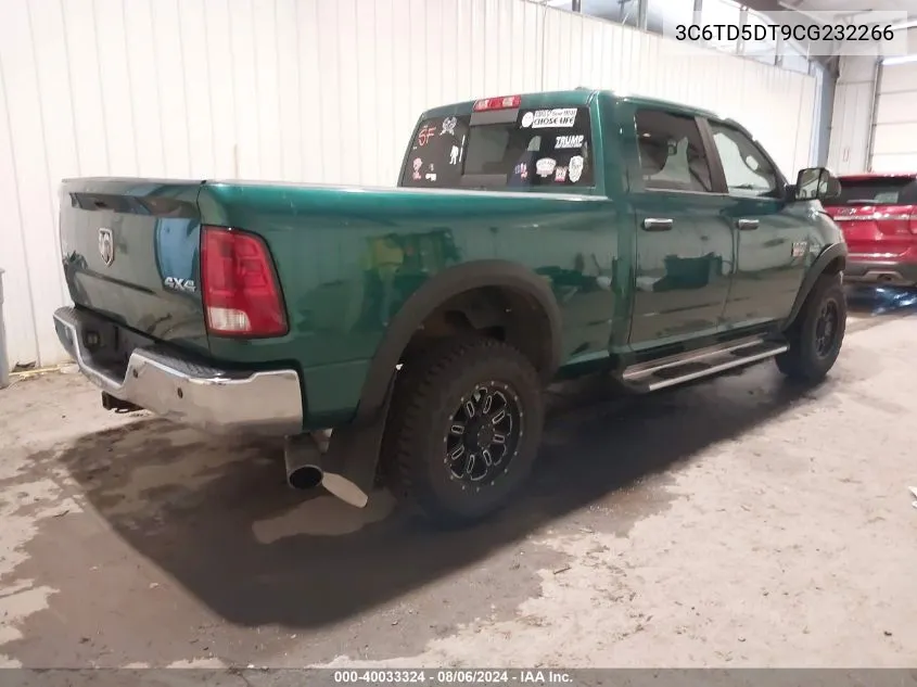 2012 Ram 2500 Slt VIN: 3C6TD5DT9CG232266 Lot: 40033324