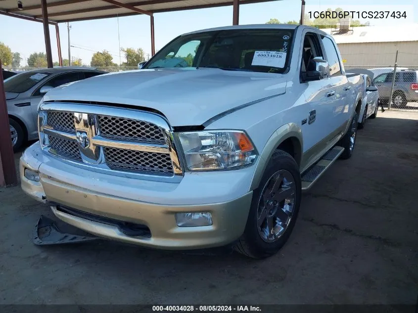 2012 Ram 1500 Laramie Longhorn/Limited Edition VIN: 1C6RD6PT1CS237434 Lot: 40034028