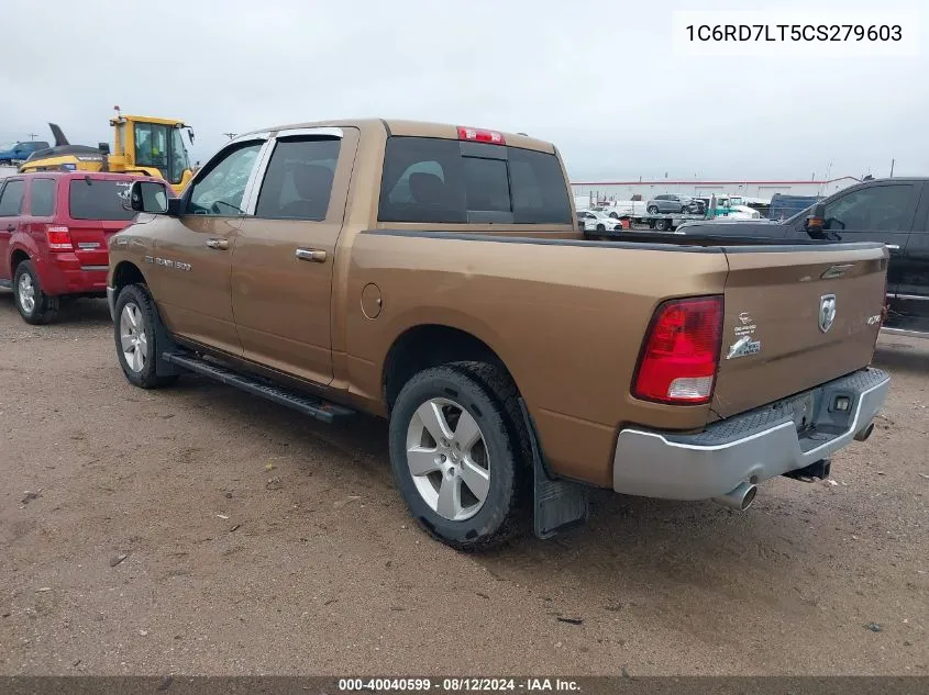 2012 Ram 1500 Slt VIN: 1C6RD7LT5CS279603 Lot: 40040599