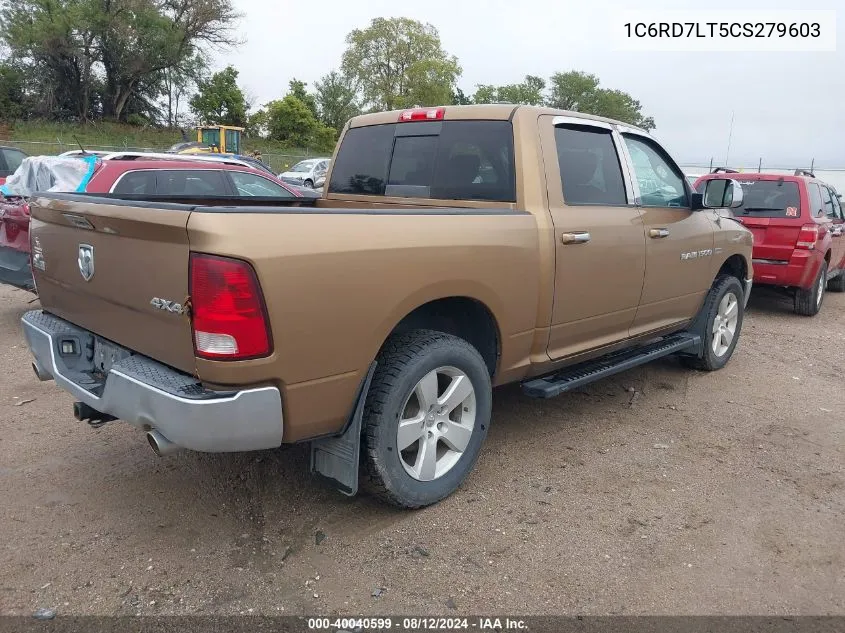 2012 Ram 1500 Slt VIN: 1C6RD7LT5CS279603 Lot: 40040599