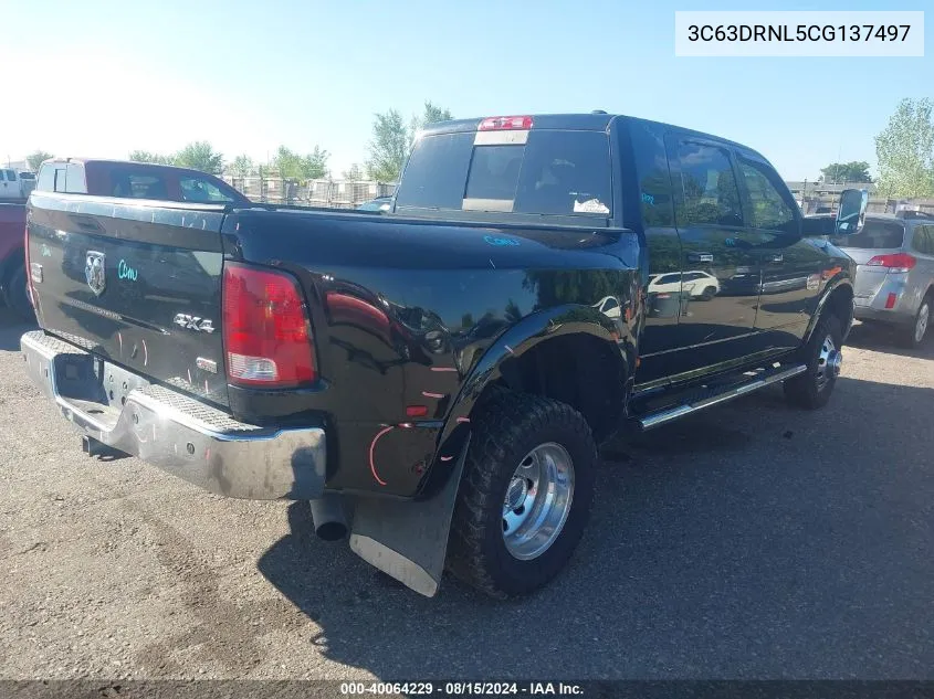 2012 Ram 3500 Laramie Longhorn/Limited Edition VIN: 3C63DRNL5CG137497 Lot: 40064229