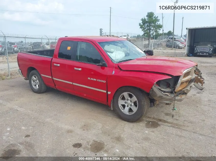 2012 Ram 1500 Slt VIN: 1C6RD6GP6CS219871 Lot: 40087346