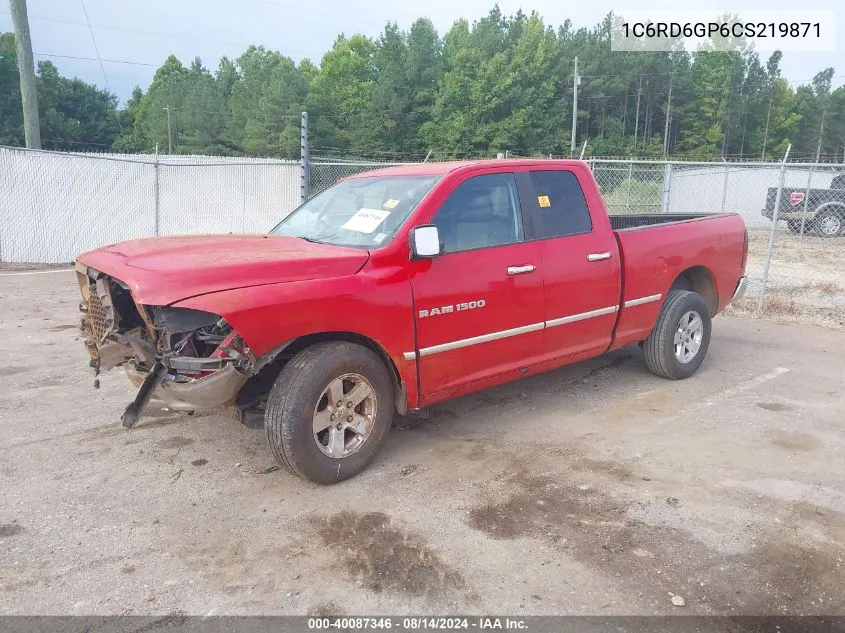 2012 Ram 1500 Slt VIN: 1C6RD6GP6CS219871 Lot: 40087346