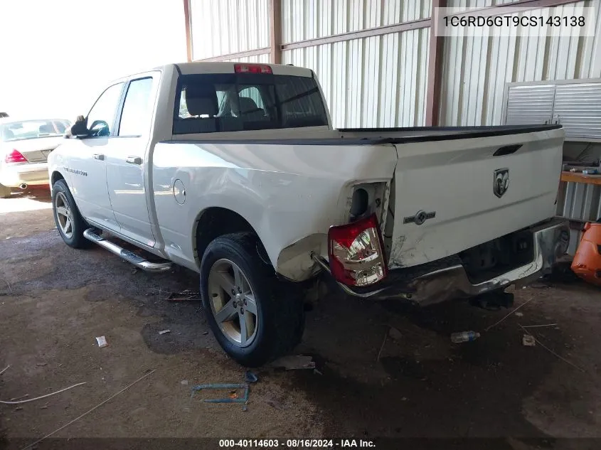 1C6RD6GT9CS143138 2012 Ram 1500 Slt