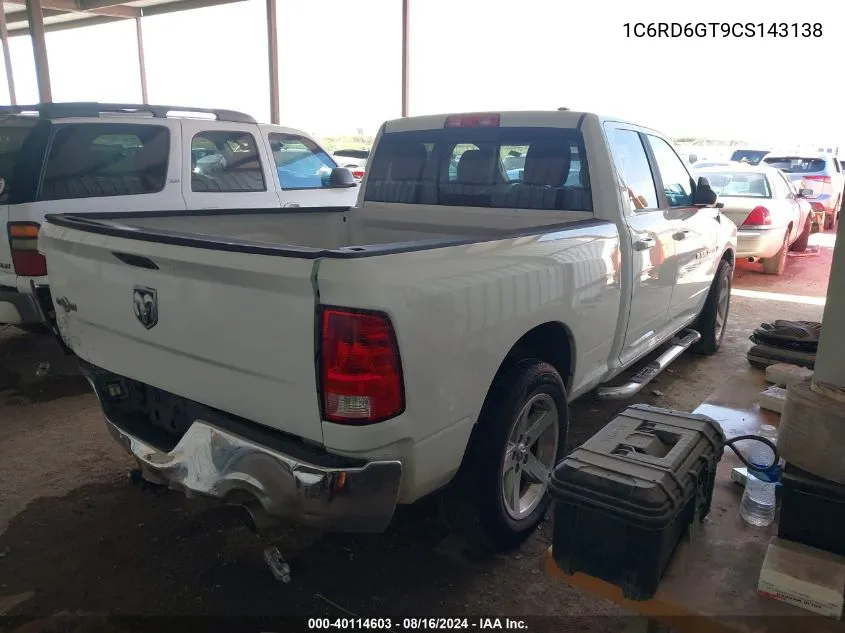 1C6RD6GT9CS143138 2012 Ram 1500 Slt