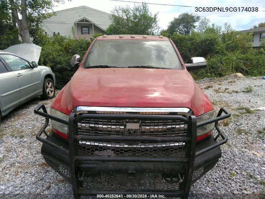 2012 Dodge Ram 3500 Longhorn VIN: 3C63DPNL9CG174038 Lot: 40252641