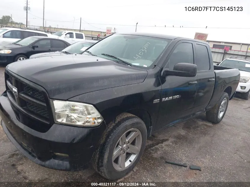 1C6RD7FT7CS145123 2012 Dodge Ram 1500 St