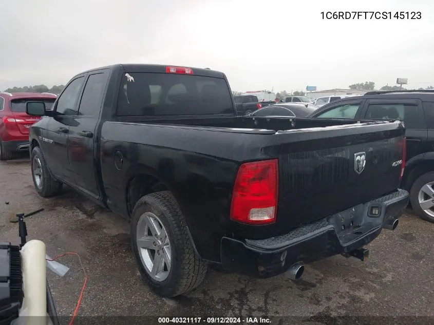 1C6RD7FT7CS145123 2012 Dodge Ram 1500 St