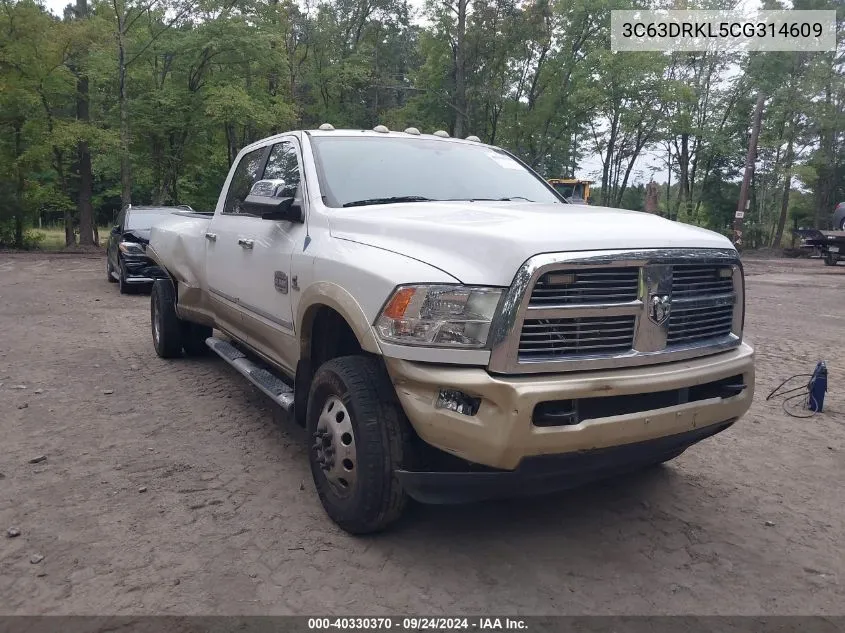 2012 Dodge Ram 3500 Longhorn VIN: 3C63DRKL5CG314609 Lot: 40330370