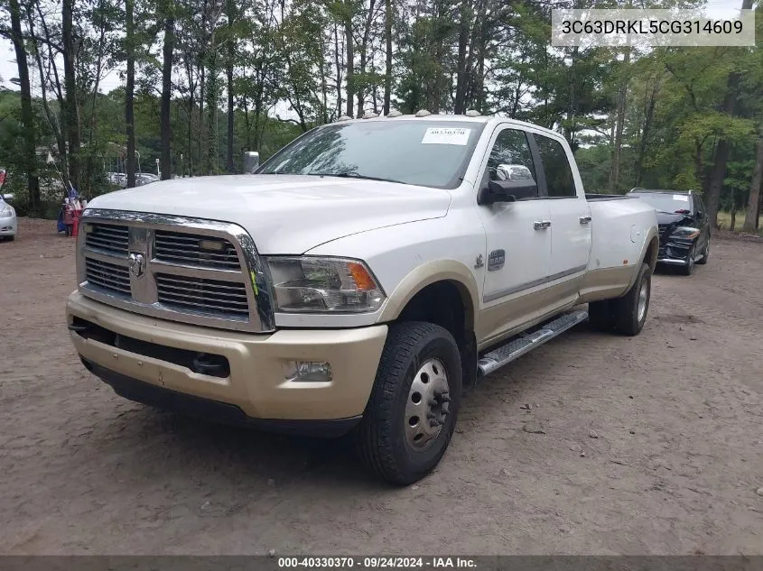 2012 Dodge Ram 3500 Longhorn VIN: 3C63DRKL5CG314609 Lot: 40330370