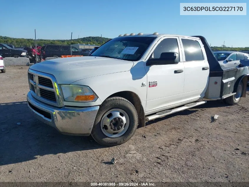 2012 Dodge Ram 3500 St VIN: 3C63DPGL5CG227170 Lot: 40381985