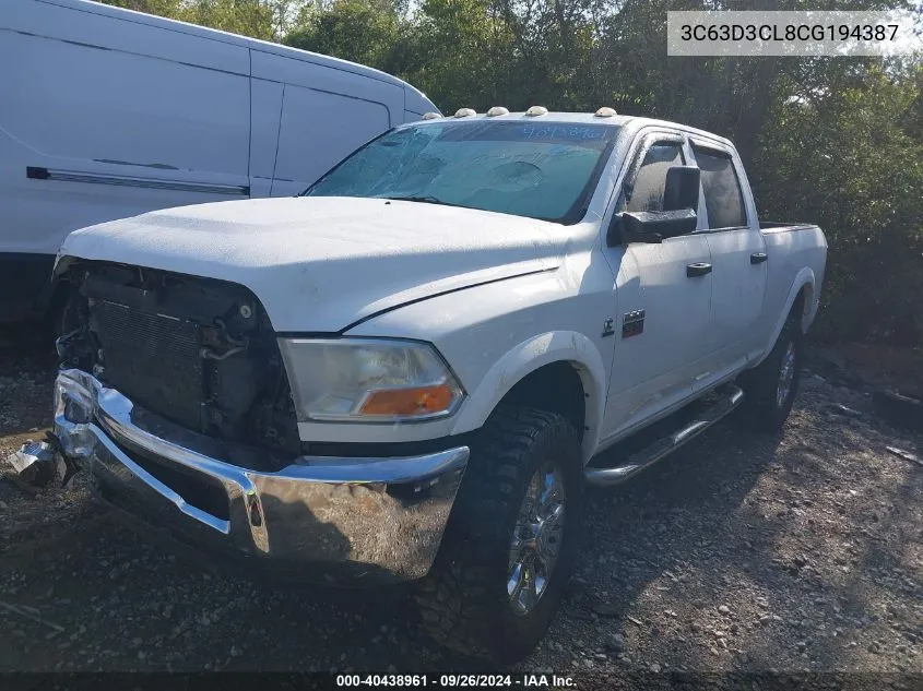 3C63D3CL8CG194387 2012 Dodge Ram 3500 St