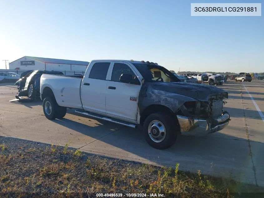 2012 Dodge Ram 3500 St VIN: 3C63DRGL1CG291881 Lot: 40496539