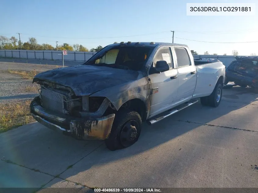 2012 Dodge Ram 3500 St VIN: 3C63DRGL1CG291881 Lot: 40496539