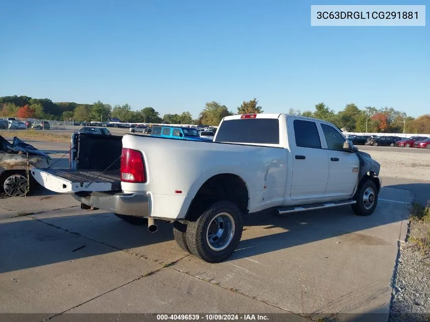 2012 Dodge Ram 3500 St VIN: 3C63DRGL1CG291881 Lot: 40496539