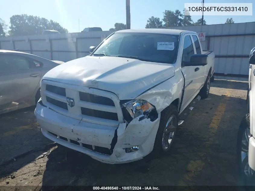 2012 Dodge Ram 1500 St VIN: 1C6RD6FT6CS331410 Lot: 40498540