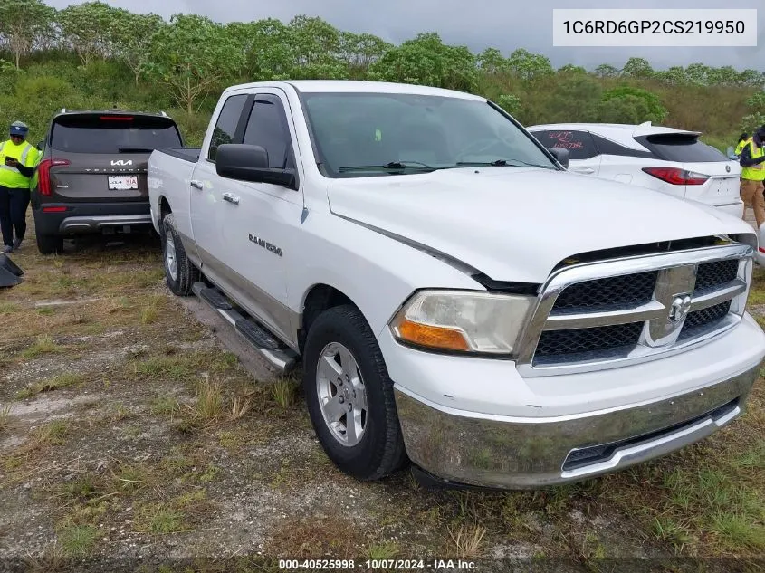 2012 Ram 1500 Slt VIN: 1C6RD6GP2CS219950 Lot: 40525998