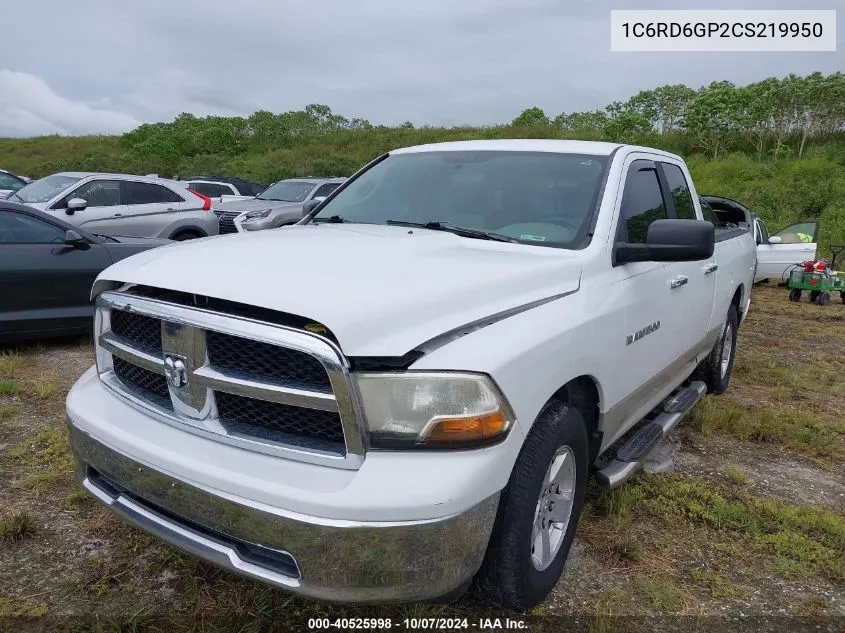 2012 Ram 1500 Slt VIN: 1C6RD6GP2CS219950 Lot: 40525998