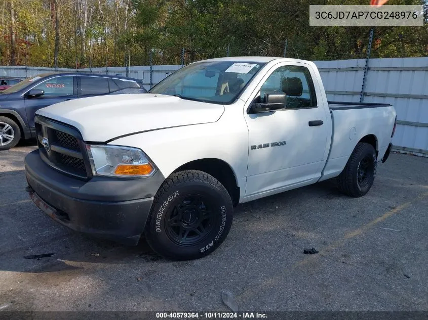 2012 Dodge Ram 1500 St VIN: 3C6JD7AP7CG248976 Lot: 40579364