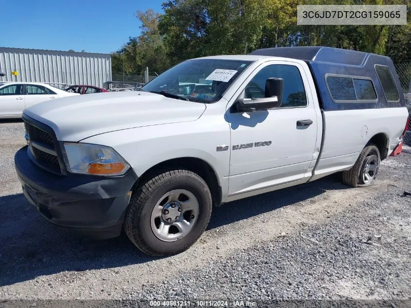 2012 Ram 1500 St VIN: 3C6JD7DT2CG159065 Lot: 40581211