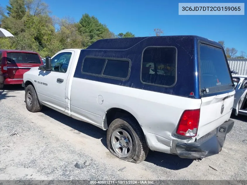 2012 Ram 1500 St VIN: 3C6JD7DT2CG159065 Lot: 40581211