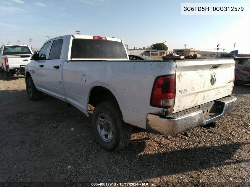 2012 Dodge Ram 2500 St VIN: 3C6TD5HT0CG312579 Lot: 40617919