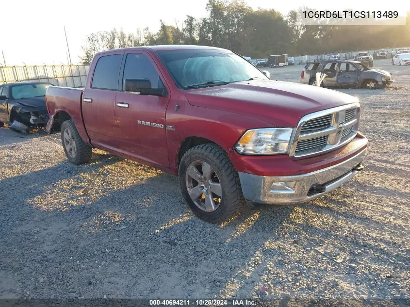 2012 Ram 1500 Slt VIN: 1C6RD6LT1CS113489 Lot: 40694211