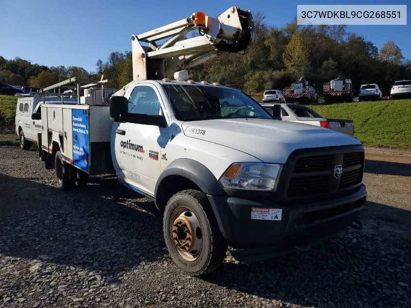 2012 Dodge Ram 4500 St/Slt VIN: 3C7WDKBL9CG268551 Lot: 40710062