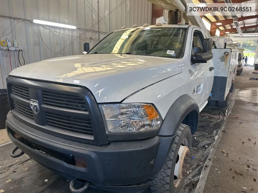 2012 Dodge Ram 4500 St/Slt VIN: 3C7WDKBL9CG268551 Lot: 40710062