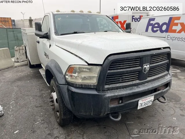 2012 Dodge Ram 4500 St/Slt VIN: 3C7WDLBL2CG260586 Lot: 40718623