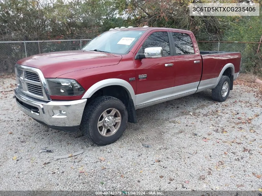 2012 Dodge Ram 2500 Laramie VIN: 3C6TD5KTXCG235406 Lot: 40742379