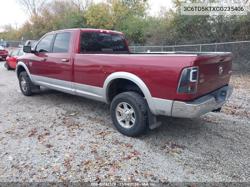 2012 Dodge Ram 2500 Laramie VIN: 3C6TD5KTXCG235406 Lot: 40742379