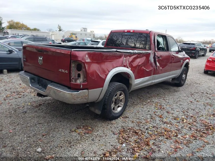 2012 Dodge Ram 2500 Laramie VIN: 3C6TD5KTXCG235406 Lot: 40742379