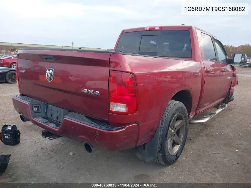 2012 Dodge Ram 1500 Sport VIN: 1C6RD7MT9CS168082 Lot: 40760035