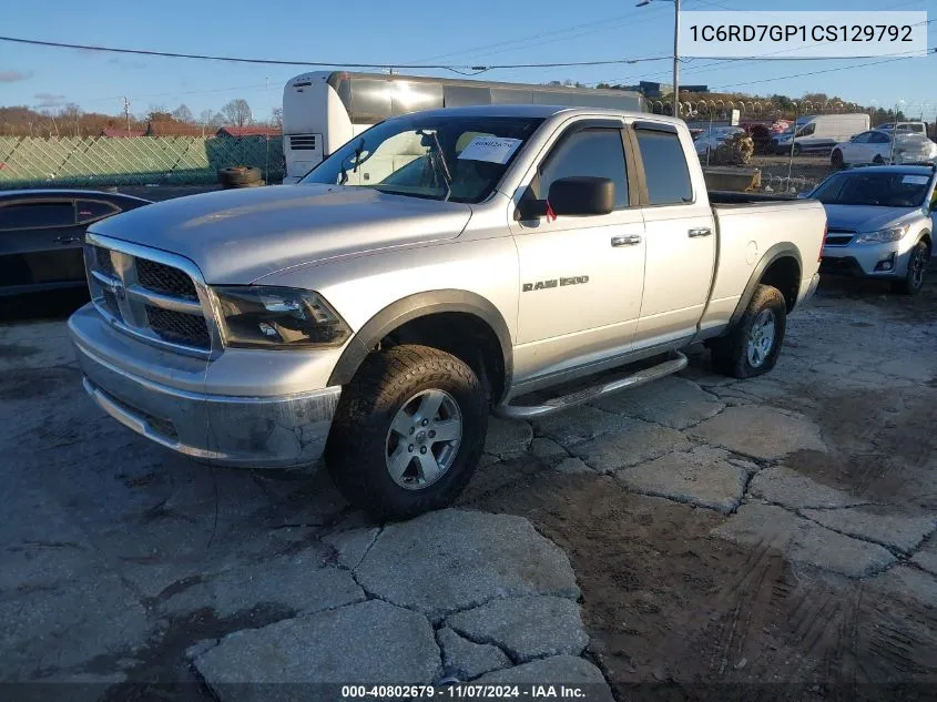 2012 Dodge Ram 1500 Slt VIN: 1C6RD7GP1CS129792 Lot: 40802679