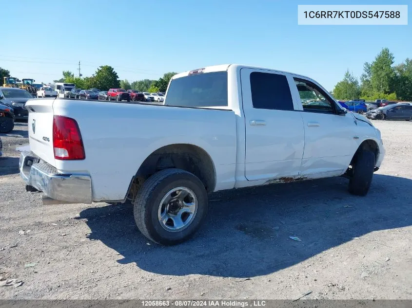 2013 Dodge Ram 1500 VIN: 1C6RR7KT0DS547588 Lot: 12058663