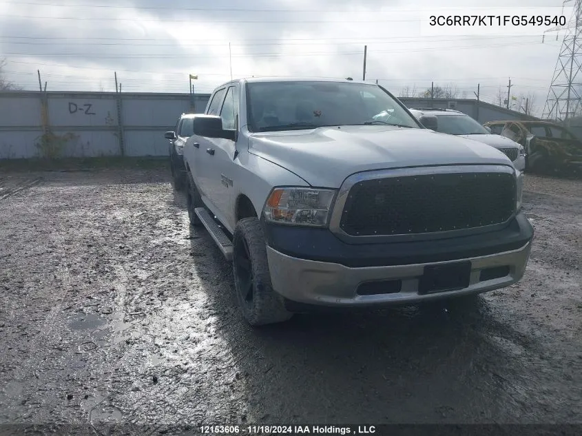 2015 Dodge Ram 1500 VIN: 3C6RR7KT1FG549540 Lot: 12153606