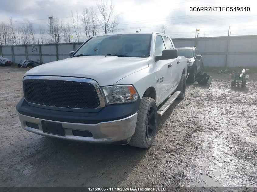 2015 Dodge Ram 1500 VIN: 3C6RR7KT1FG549540 Lot: 12153606