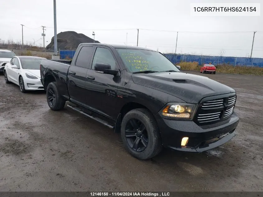 2017 Dodge Ram 1500 VIN: 1C6RR7HT6HS624154 Lot: 12146150