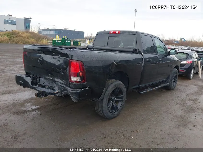 2017 Dodge Ram 1500 VIN: 1C6RR7HT6HS624154 Lot: 12146150