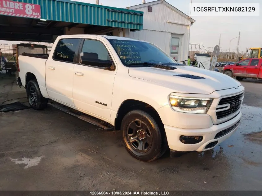 2019 Dodge Ram 1500 VIN: 1C6SRFLTXKN682129 Lot: 12066504