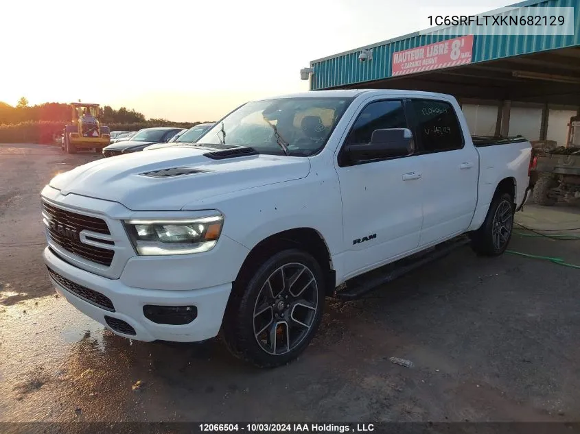 2019 Dodge Ram 1500 VIN: 1C6SRFLTXKN682129 Lot: 12066504