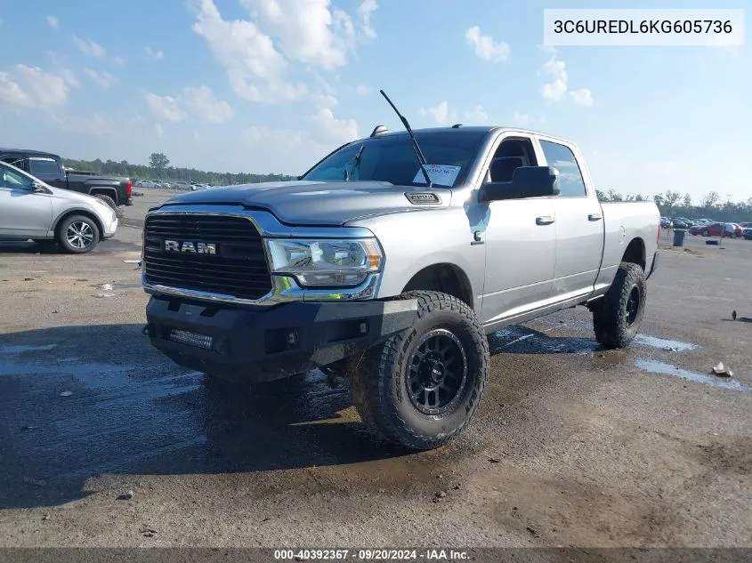 2019 Dodge Ram 2500 VIN: 3C6UREDL6KG605736 Lot: 40392367