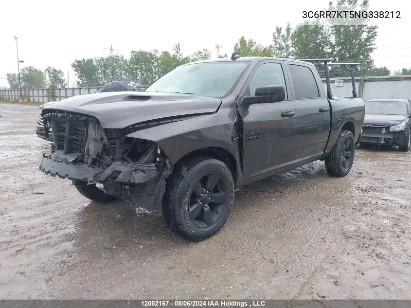 2022 Dodge Ram 1500 VIN: 3C6RR7KT5NG338212 Lot: 12052167