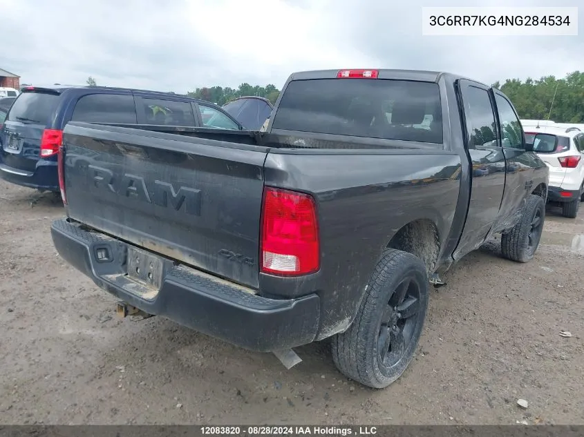 2022 Dodge Ram 1500 VIN: 3C6RR7KG4NG284534 Lot: 12083820