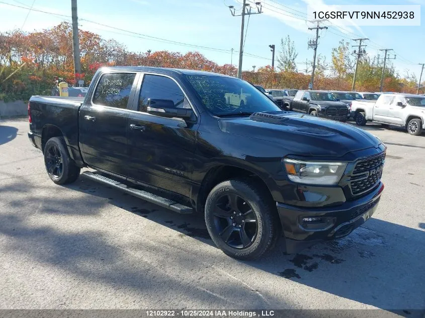 2022 Dodge Ram 1500 VIN: 1C6SRFVT9NN452938 Lot: 12102922