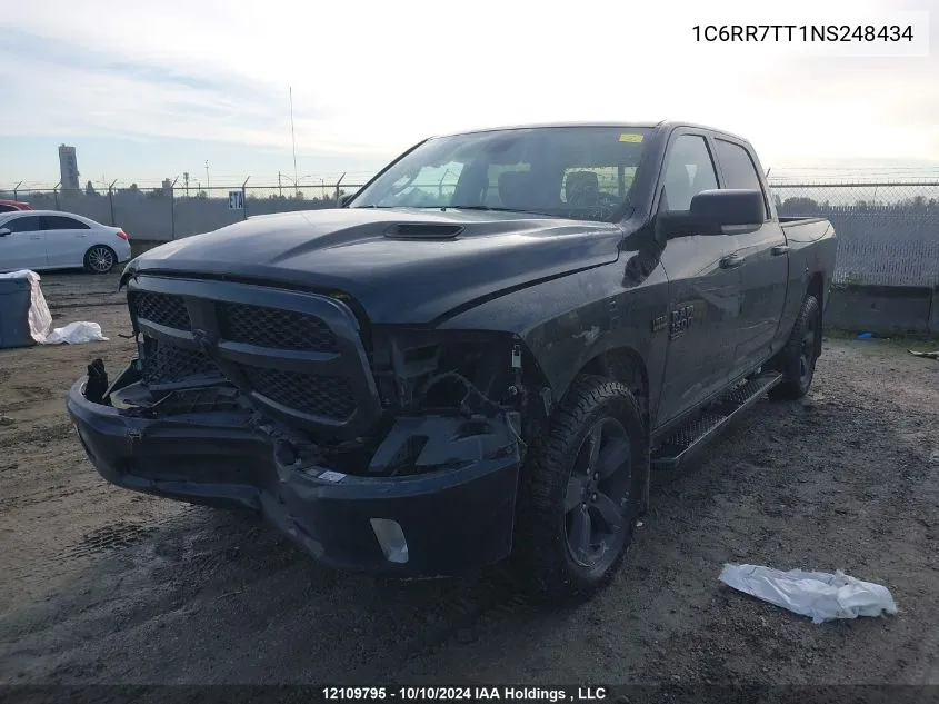 2022 Dodge Ram 1500 VIN: 1C6RR7TT1NS248434 Lot: 12109795