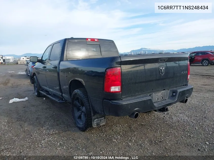 2022 Dodge Ram 1500 VIN: 1C6RR7TT1NS248434 Lot: 12109795