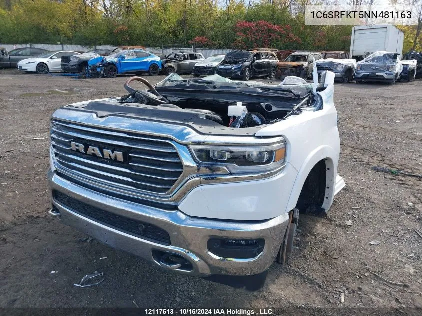 1C6SRFKT5NN481163 2022 Dodge Ram 1500