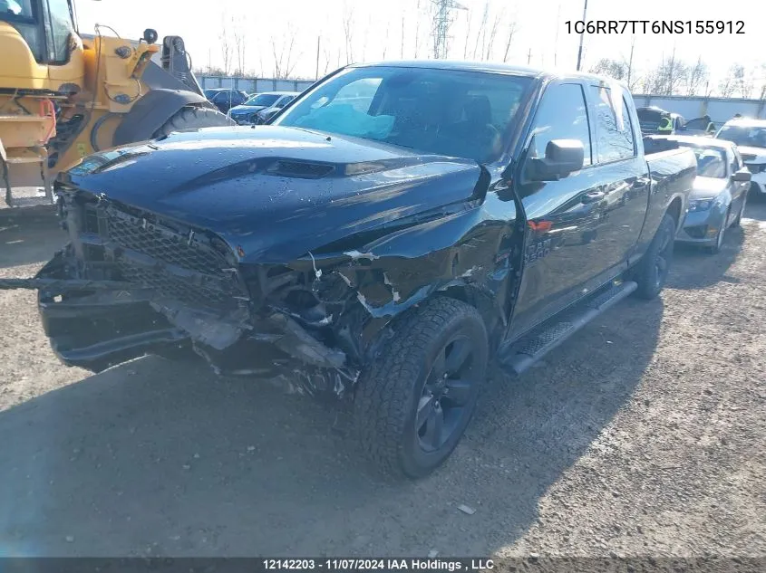 2022 Dodge Ram 1500 VIN: 1C6RR7TT6NS155912 Lot: 12142203